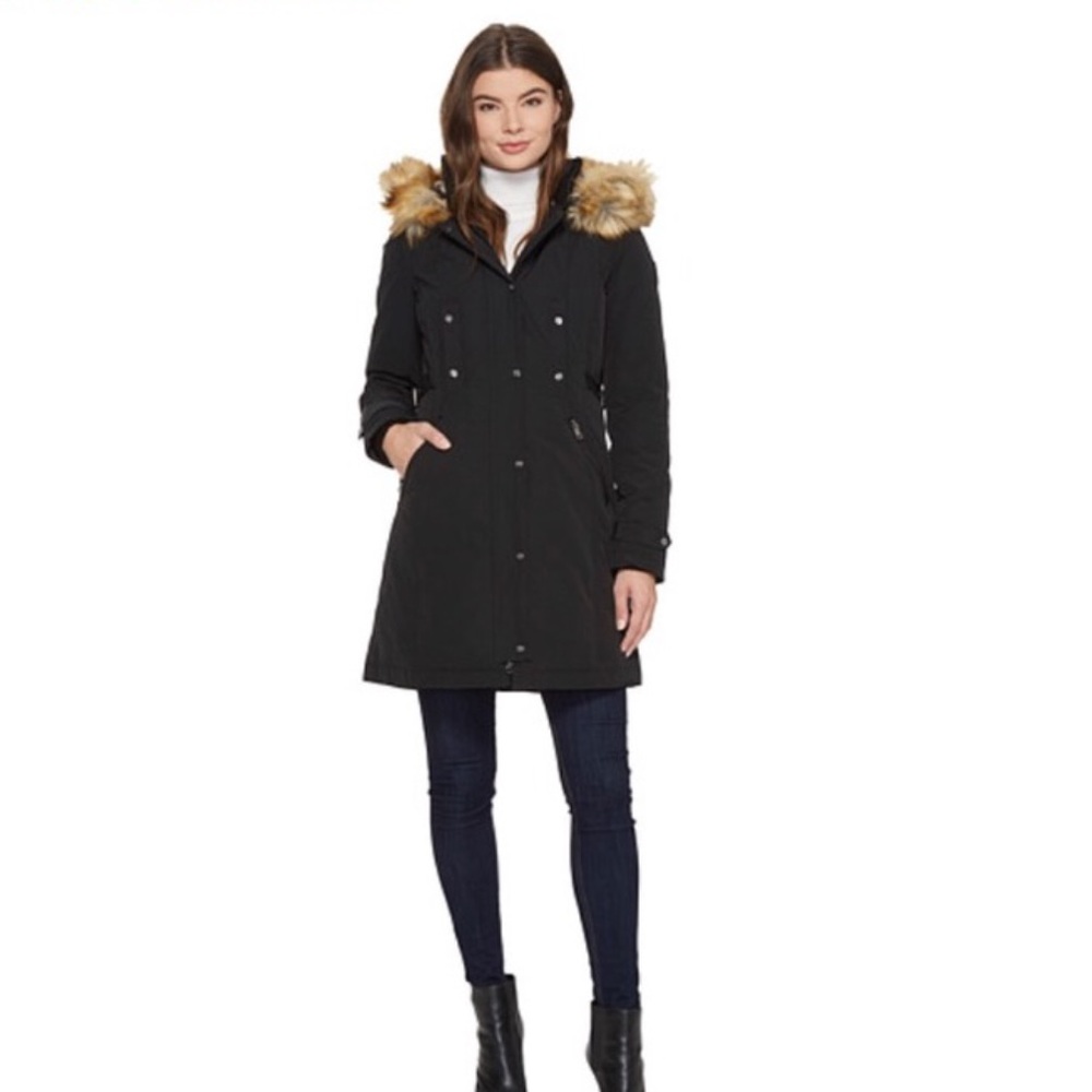 Vince Camuto Faux Fur Hooded Winter Parka Coat
